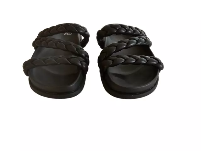 BP. Womens Size 5.5 Braided Slip On Sandal Black MSRP $49.95 2