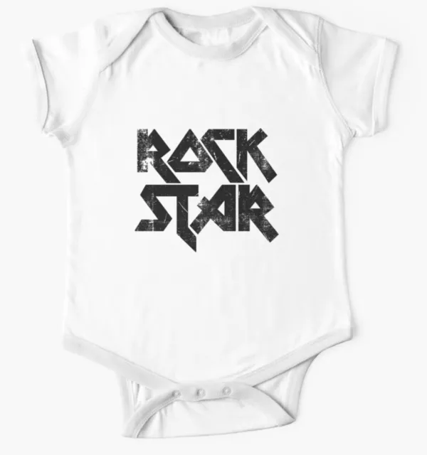 Rock Star Baby Vest | Personalizable Baby Funny One piece | Babygrow Bodysuit