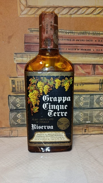 Grappa Riserva Cinque Terre Distilleria Amaretto Portofino 75cl 43% anni 70