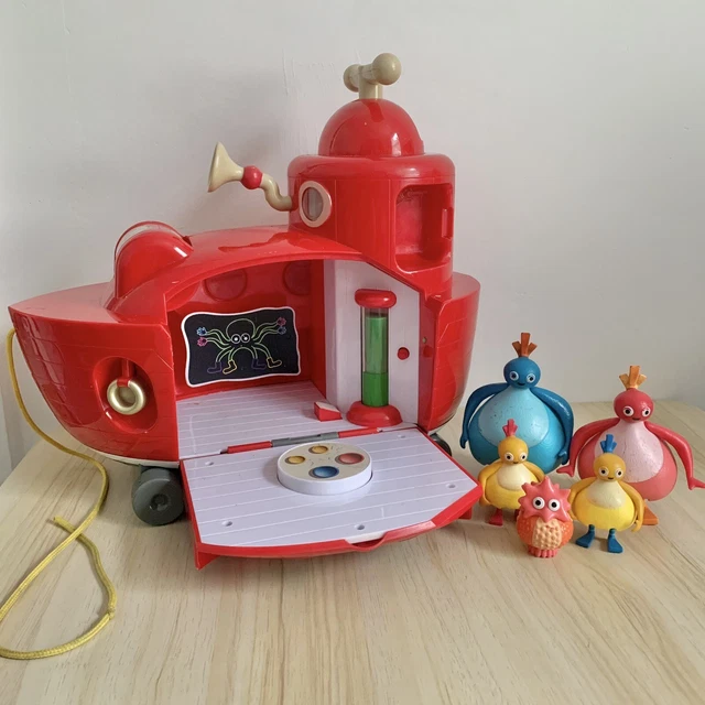 Cbeebies Pull CBEEBIES TWIRLYWOOS BIG Red Boat Pullalong Lights Interactive & Figures ...