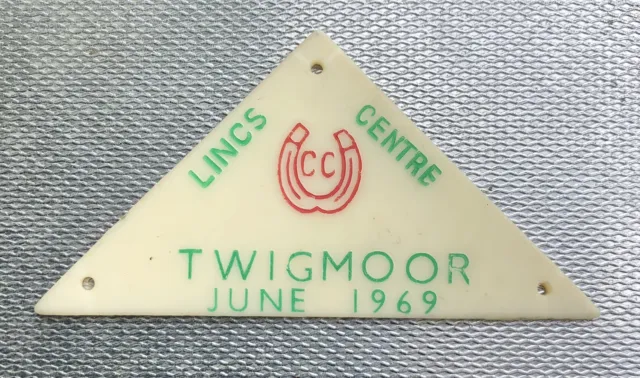 CARAVAN CLUB RALLY BADGE - LINCS CENTRE- TWIGMOOR (woods) - JUNE 1969