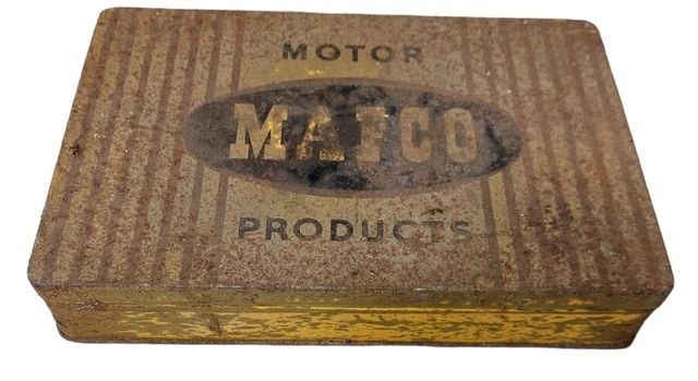 MAFCO Motor Products Can Tin Display Garage Automobilia Petroliana Rare Retro