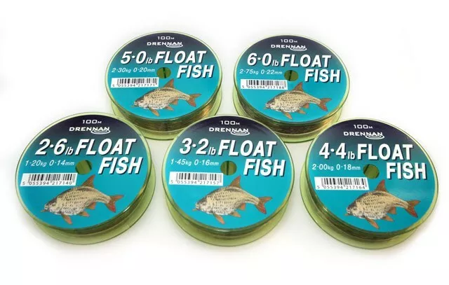 Drennan Float Fish Line 100m Mono ALL SIZES