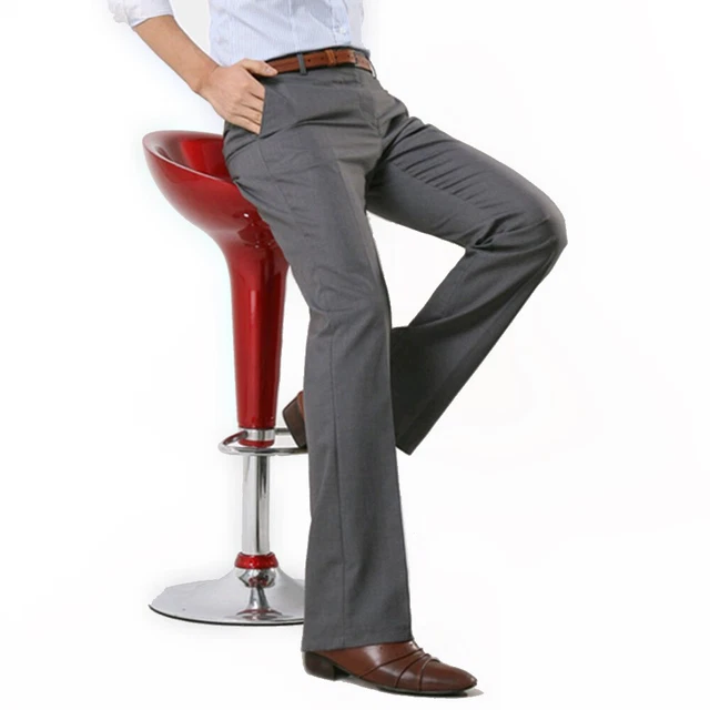 Pantalon Velours Côtelé Patte D'éléphant Vintage Violet - Taille 30"-34" - Style Rétro Années 70 - Marque RUN & FLY