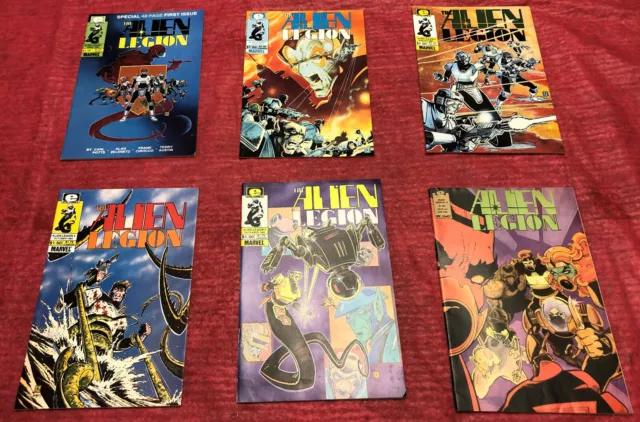 Alien Legion Lot Marvel Comics Epic Imprint 1,2,3,4,5,11 Copper Age