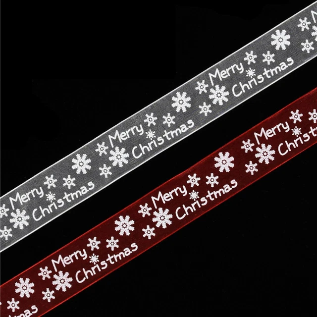 2x Geschenk Verpackung Band Weihnachten Mesh Band Diy Handwerk Band 12