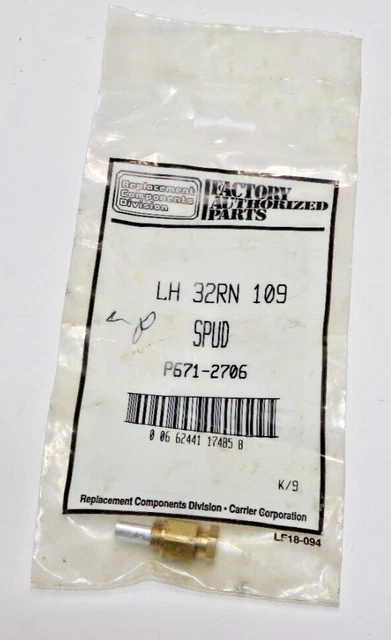 Factory Authorized Parts LH 32RN 109 Spud Free Shipping