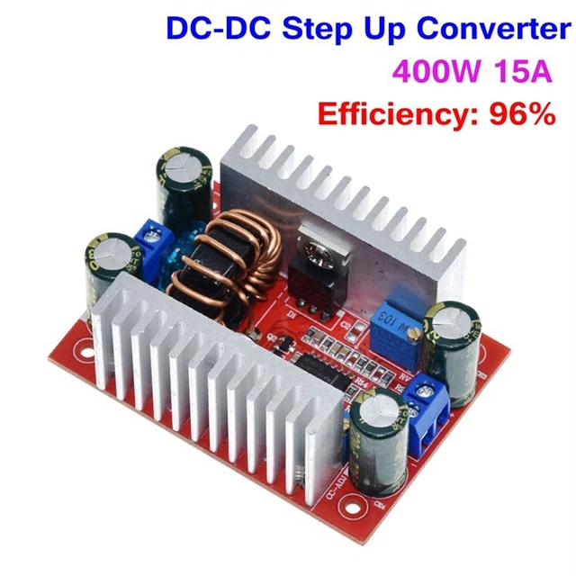 CURRENT POWER SUPPLY Step-up Boost Converter DC-DC Step Up Module 400W ...