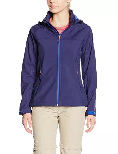 McKINLEY Damen Softshelljacke Lome, Outdoor-Sportjacke, Blau, 36