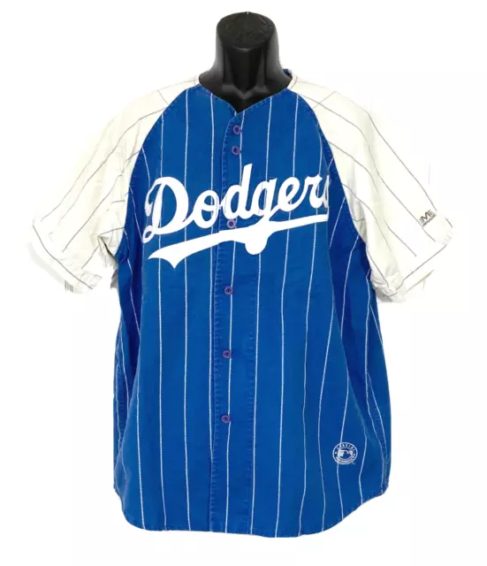 RETRO Mirage First String Blue Brooklyn Dodgers Vintage Denim Jacket Adult  XL