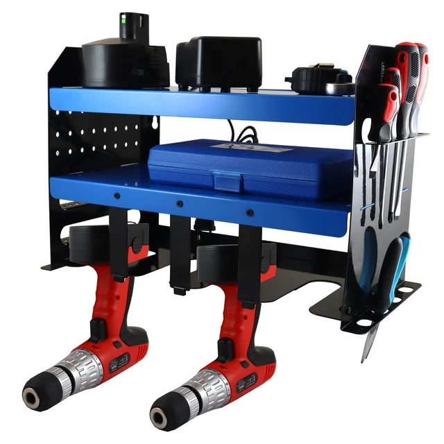 Porte-outils Mural JOYHUT - Support Pour Perceuse, Visseuse, Outils électroportatifs - Capacité 50 Kg, Noir