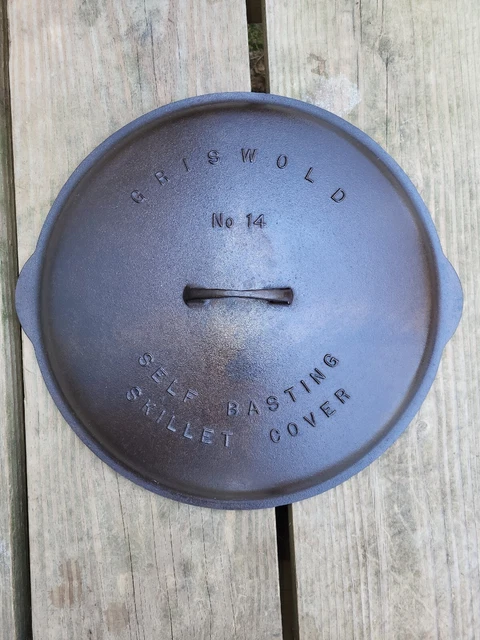 Griswold Cast Iron #14 Raised Lettering Skillet Lid