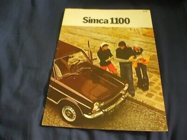 1975(?) SIMCA 1100 Car Brochure (GERMAN Market)