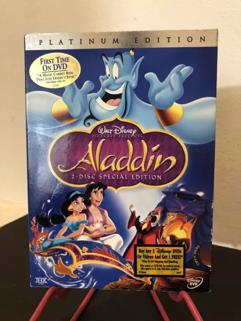 Aladdin 2 Disc Special Platinum Edition Walt Disney DVD Movie Magic More