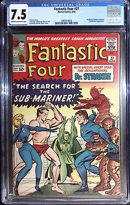Fantastic Four #27 CGC 7.5  1st DOCTOR STRANGE crossover