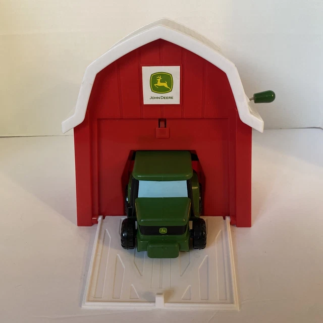 JOHN DEERE JACK in the Box Barn Tractor Rare Childs Toy ERTL