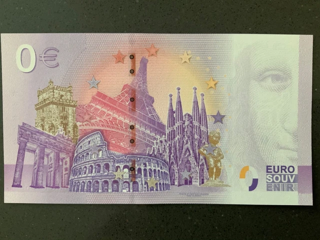 0 Euro Schein Florenz Italien – Souvenir Null-Euro-Scheinschein SECS 2023-2 Mit Sicherheitsmerkmalen