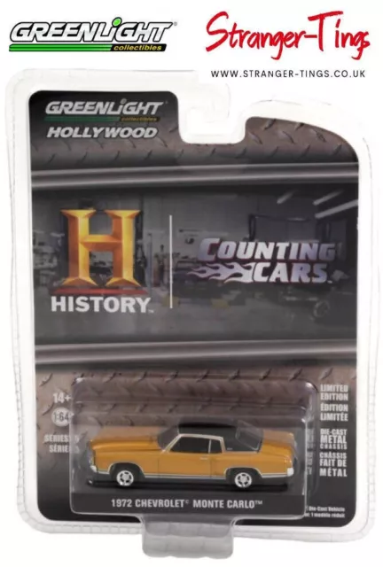 GreenLight 1972 Chevrolet Monte Carlo Counting Cars TV Series 1/64 scale Diecast