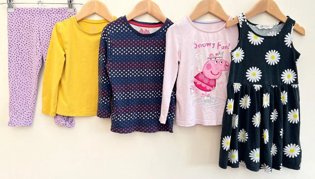 Pacchetto di vestiti per ragazze età 2-3 Peppa Pig autografo H&M