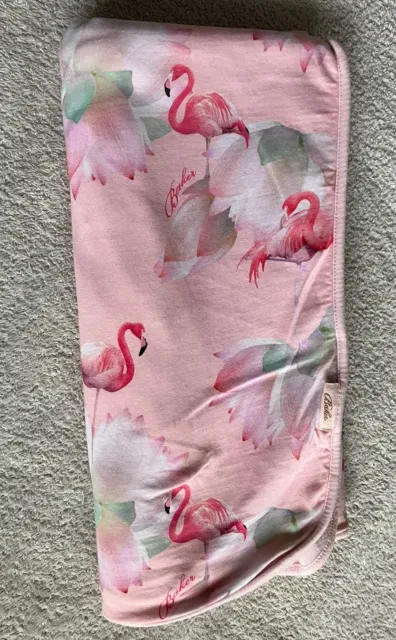 Ted Baker Baby Girl Pink Flamingo Floral Blanket Pram Cot Moses Pushchair 70x70