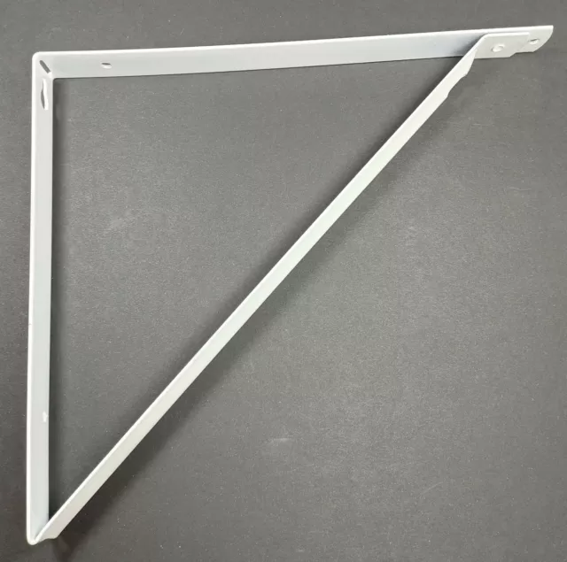 White Closet Shelf Bracket Powder Coated #848424000400 10-1/4 in x 1 in 500 lbs