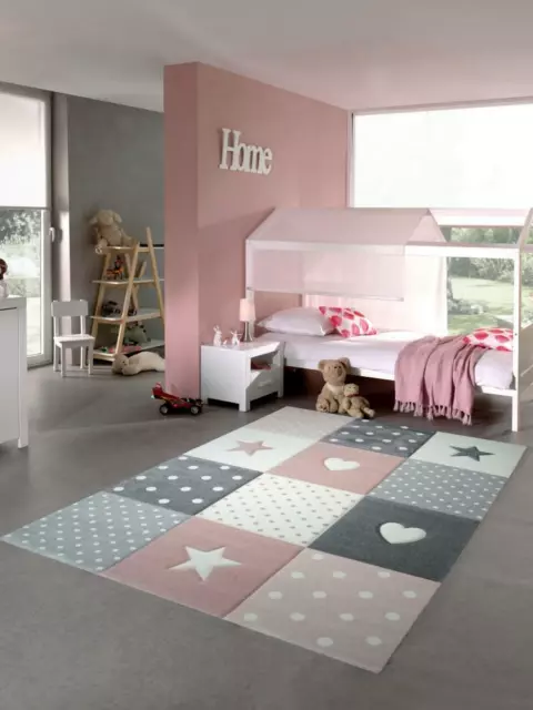 Tappeto da gioco per bambini tappeto da bambina tappeto con cuore stella rosa ..