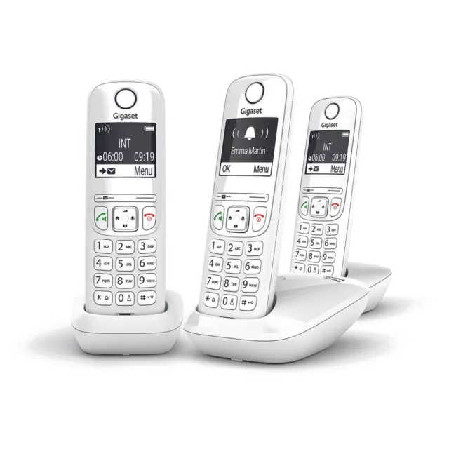 Téléphone sans fil GIGASET AS690 Trio Blanc