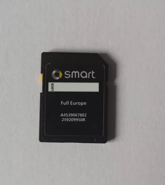 2022-2023 Smart 453 Cool & Media Navigation Sd Card Update Map Uk&Eu