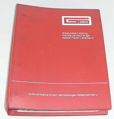 Parts catalogue/spare parts list Gutbrod engine lawn mower Turbo Jet 350 AES 