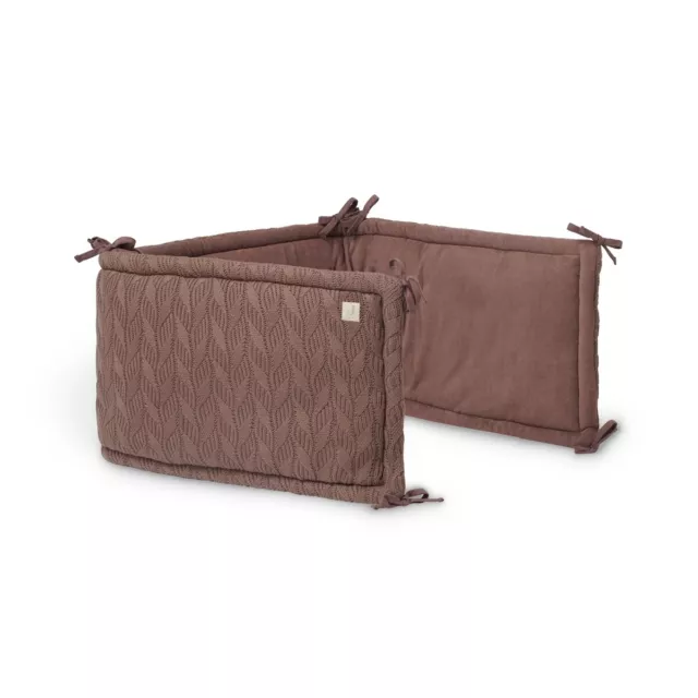 Jollein Nestchen 35x180 cm für Kinderbett Spring knit chestnut