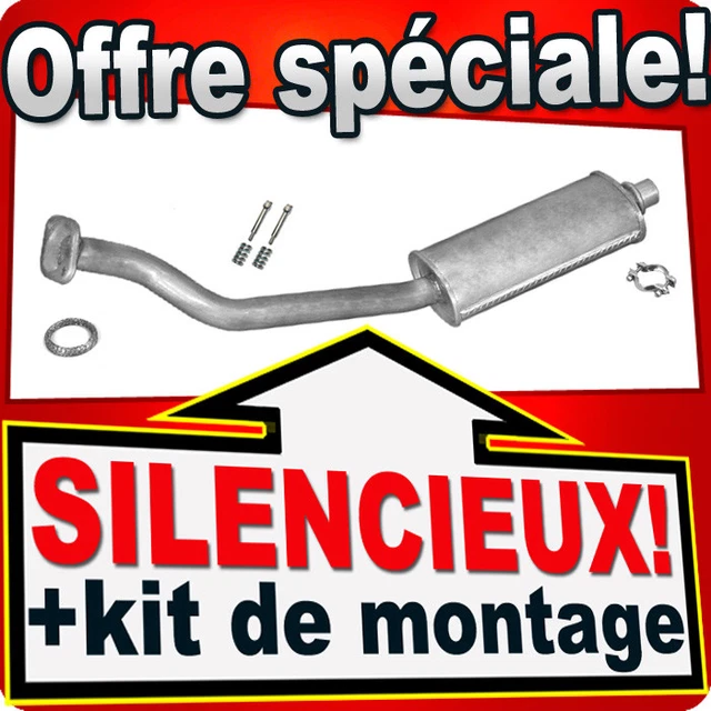 Silencieux Avant Pour Citroën Berlingo / Peugeot Partner 1.9 D (à Partir De 2002) - Neuf Avec Kit