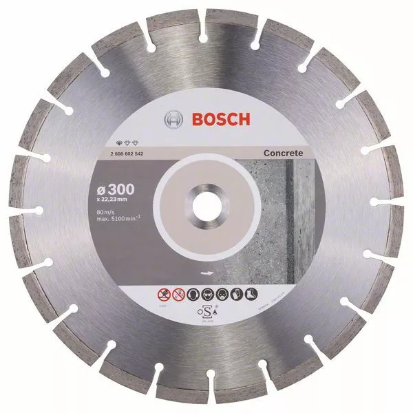 Bosch Disque à Tronçonner Diamanté Standard pour Concrete,300 x 22,23 x 3,1 X 10