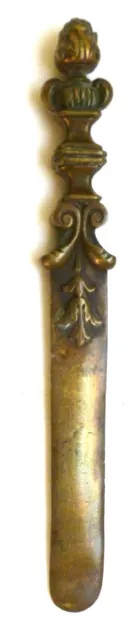 Vintage Brass Oriental Style Page Turner / Letter Opener