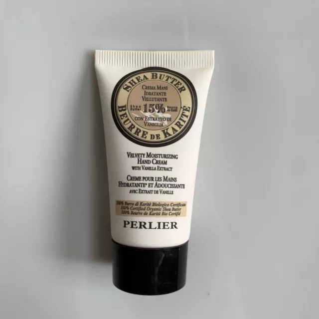 Perlier Velvety Moisturizing Vanilla Extract Hand Cream 1 oz TRAVEL SIZE NEW SEA