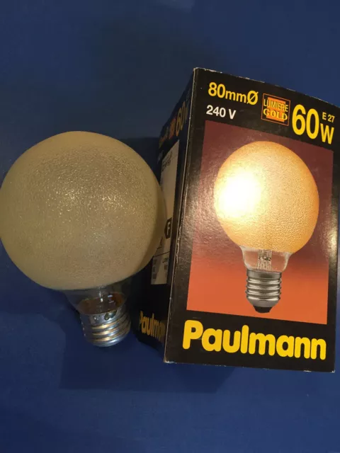 Paulmann/Lindner Glühlampe Globe G80 Eiskristall Bernstein Bronze E27 60W132.67