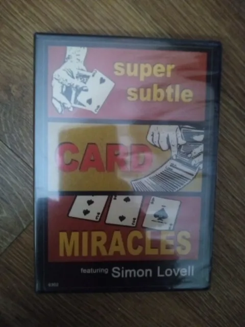 NEW • Super Subtle Card Miracles by Simon Lovell & Magic Makers FACTORY SEALED