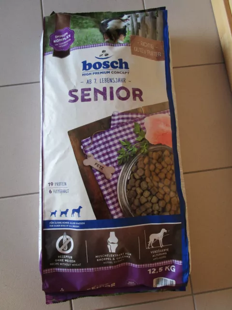 HUnd Trockenfutter Hundefutter Bosch 12,5 Kg Senior Neu OVP (2)