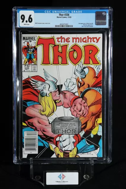 THOR #338 ~ CGC 9.6 ~ Newsstand ed ~ 2nd app of Beta Ray bill ~ Marvel (1983)