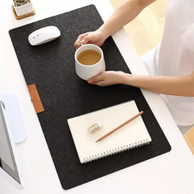 OFFICE COMPUTER DESK Table Keyboard Mouse Pad Felt Laptop Mat (Grey ...