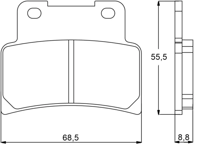 Pastiglie Freno Ant Accossato Aprilia>Sl 750 Shiver Gt, Abs (2009-) 2