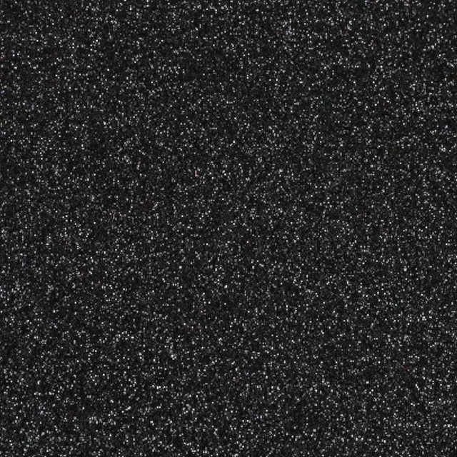 Feltro Stardust Glitter Nero termoformabile 50x50