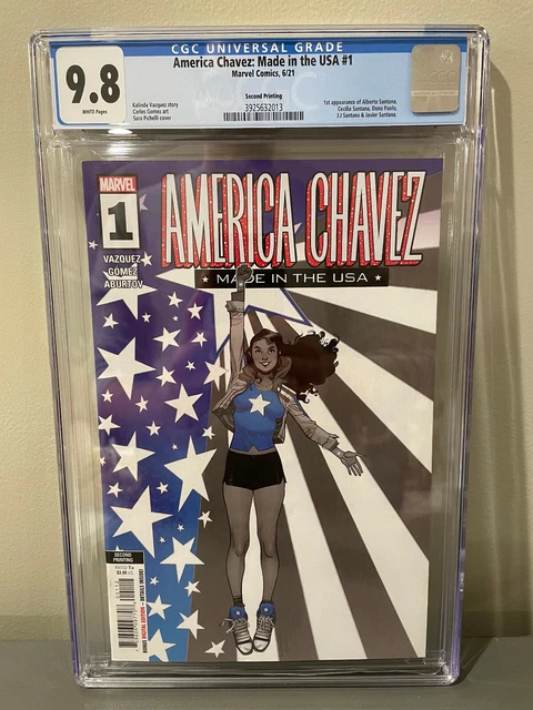 AMERICA CHAVEZ Made in the USA #1 CGC 9.8 (Marvel 2021) Sara Pichelli 2nd Print
