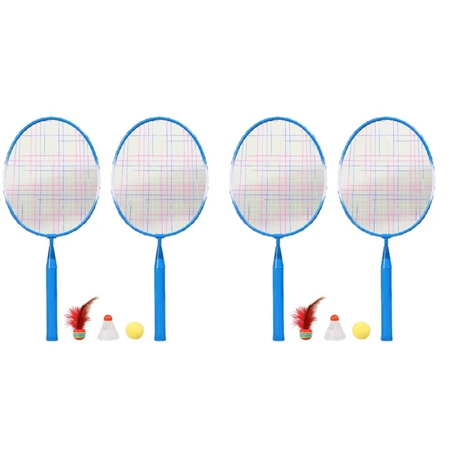 2 Sets Kids Cloth Beach Racket Outdoor Sports Training Tool Badminton