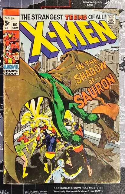 Uncanny X-Men VOL. 1 #60 1st App of Sauron, Neal Adam Marvel Comics 1969