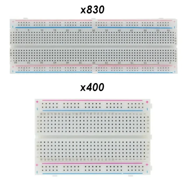 Platine de prototypage 400/830 points Électronique Breadboard PCB Test Arduino