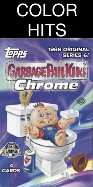 COLOR HITS C Card 2023 Garbage Pail Kids Chrome 6 Complete Your Set GPK  U Pick