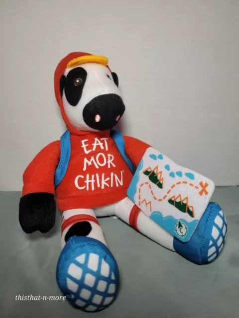 Chick Fil A Eat More Chikin Chicken Plush Adventure Cow W Backpack & Map EUC