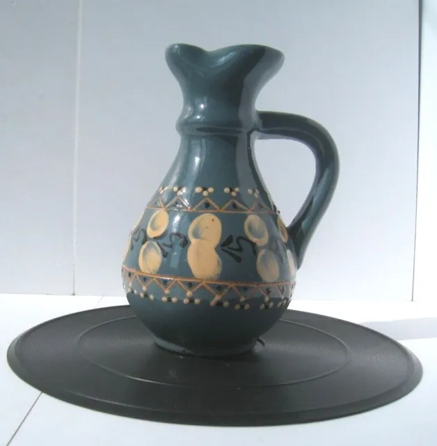 Ukrainian Home Décor Handmade Clay Jug Barrel Raku Ceramic Gift