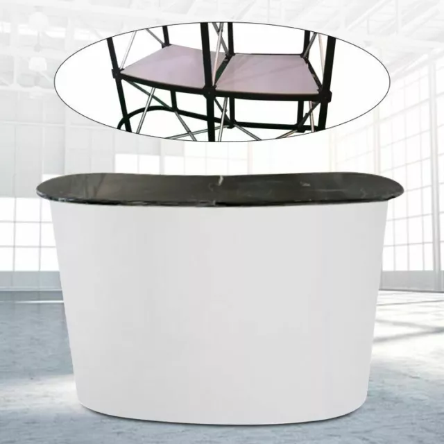 Black Countertop Pull-net Promotion Table Shop Exhibition Counter Stand 51" TOP