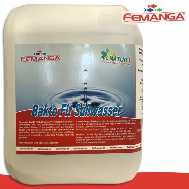 Tratamiento de agua dulce Femanga 5000 ml Bakto Fit